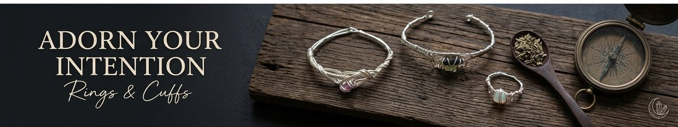 Adorn your intention — rings and cuffs